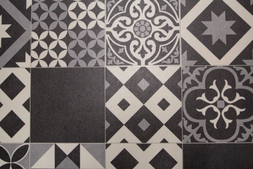 šírka 3 m MOZAIKA GRAFIT PVC KOBEREC PLAZA PATCHWORK DO KUCHYNE
