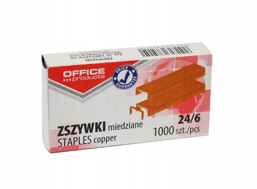 Medené sponky 24/6 1000ks Kancel