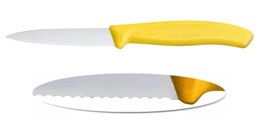 Victorinox 6.7636.L118, nôž na zeleninu, zúbkovaná čepeľ 8 cm, Swiss Classic