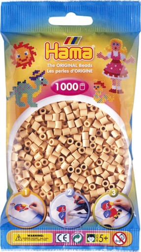 Zažehľovacie korálky BÉŽOVÉ 1000 ks HAMA 27