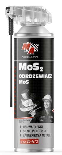 Odstraňovač hrdze v aerosóle 500 ml s MOS2 maže/chráni / MA PROFESSIONAL
