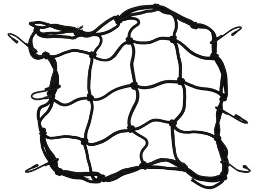 SIEŤ NA BATOŽINU NA MOTOR, ŠTVORKOLKU, BICYKEL, PRILBU, 6 HÁKOV