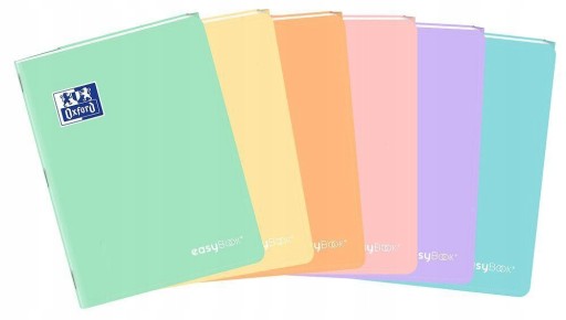 PP zápisník s vreckom A4/60 OXFORD easyBook Pastel