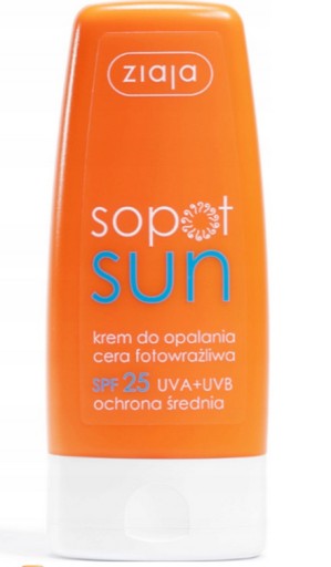 ZIAJA SOPOT OCHRANNÝ KRÉM NA OPAĽOVANIE SPF 25