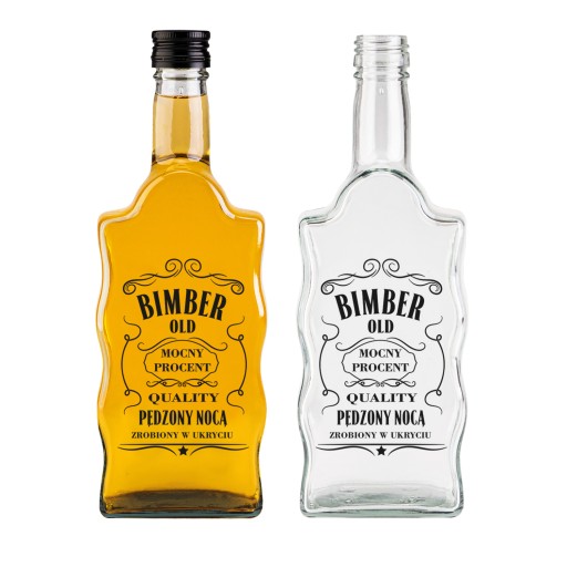 Vlnovka s potlačou BIMBER 500 ml na tinktúry