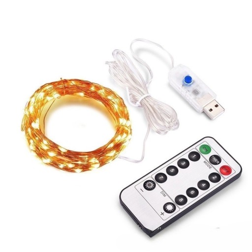 MICRO WIRE 100 LED SVETLÁ NA VIANOČNÝ STROMČEK TEPLÝ AKTUÁLNY BIELY
