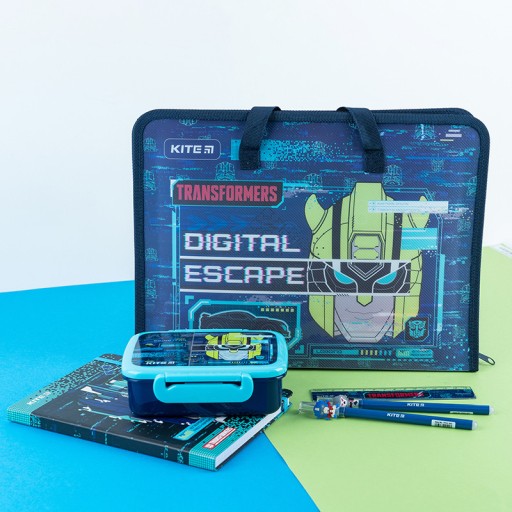 ŠKOLSKÝ BOX S RÚČKOU, HRUBÝ KITE XL A4 TRANSFORMERS