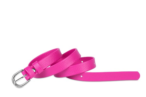 Klasický fuchsiový eko dámsky opasok, 2 cm