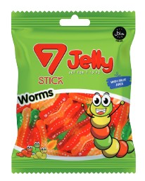 7 tyčinkových želé červov 100g červov