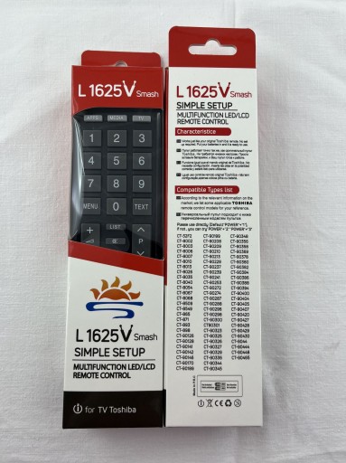 Diaľkové ovládanie pre TV TOSHIBA RM-L1625 L1625V
