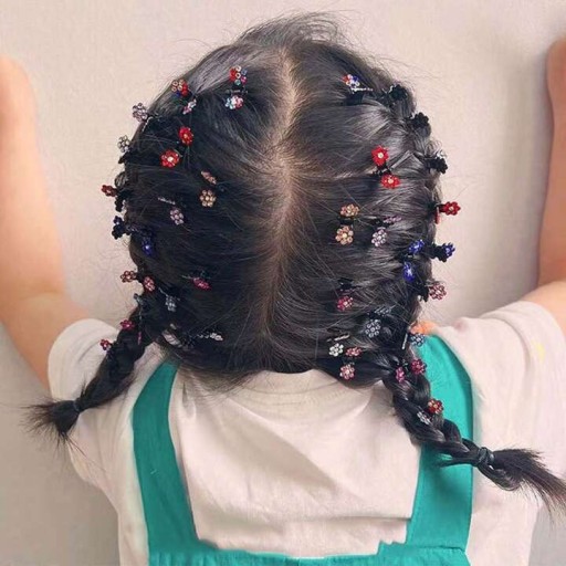 SADA DETSKÝCH manžetových gombíkov, 4 kusy, mini manžetové gombíky, krištáľové kvety