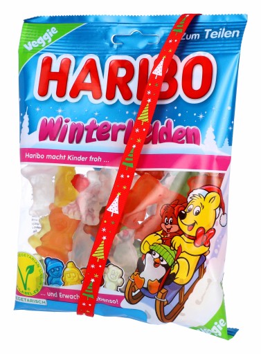 HARIBO Winterhelden Vianočné ovocie Jelly Beans Heroes of Winter 175g