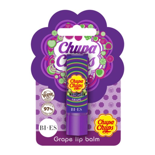 BIES Chupa Chups ochranný rúž Grapes 4g