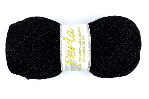 PRIADZA *PERLA* AKRYL + VISKÓZA _ 9500 ČIERNA