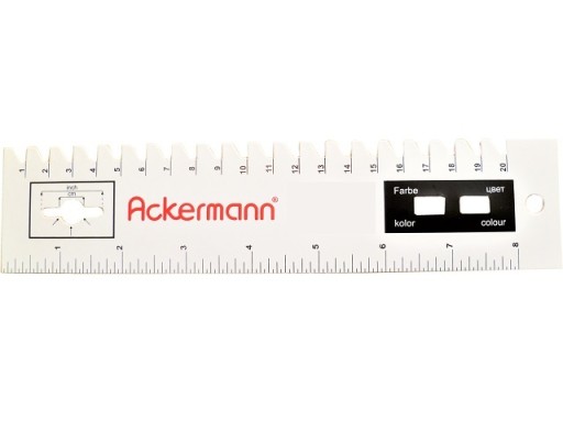 A KRAJČÍRSKE ESSENTIALS pravítko, ručné, PVC Majmasz