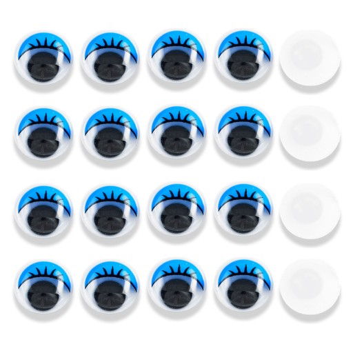 POHYBLIVÉ OČI NA DEKORÁCIU 12x3,5mm 20ks