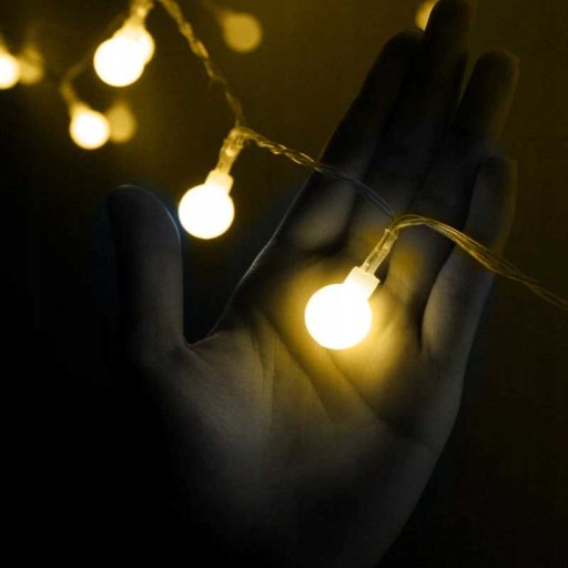 ZÁHRADNÁ STRUNKA SVETLÁ, VODEODOLNÁ, ODOLNÁ, 50 LED, 15m
