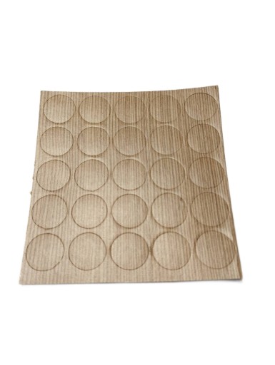 Čiapočka samolepiaca 14mm LEGNO JASNE /312/ 25 ks.