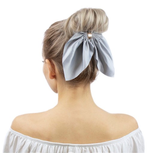Gumička do vlasov SCRUNCHIES BOWN, šedá