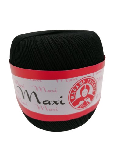 Madame Tricote Paris Maxi šnúrka 9999 / čierna