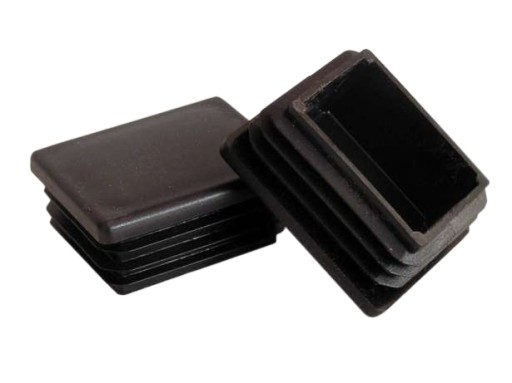 PVC plochý uzáver 50x50 mm 1,0-3,0 mm balenie 10 ks.