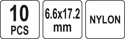 NYLONOVÉ NITY 6,6 x 17,2 mm 10KS. YATO YT-35983