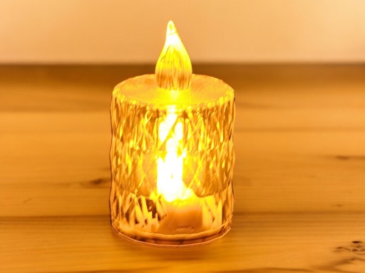 LED BATÉRIA SVIEČKOVÁ LAMPA VLOŽKA SVIEČKY TEPLÉ SVETLO 6,5 CM DEKOR