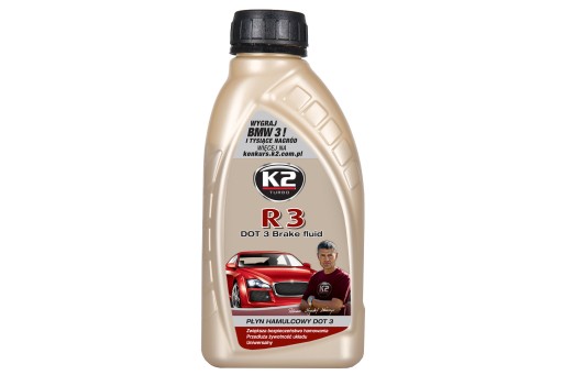 Brzdová kvapalina R3 / DOT3, 0,5 l