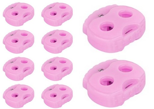 LINE STOPPER KONCOVÁ SVORKA RUŽOVÁ 3mm - 10 ks