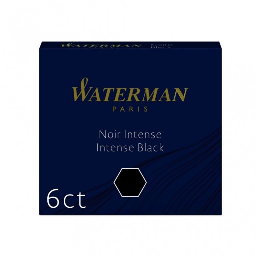 NÁPLŇKY PER WATERMAN 6 KS, SILNÁ ČIERNA