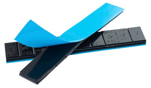 Fivestars Edgy Black lepené závažia 5g 20 pásikov