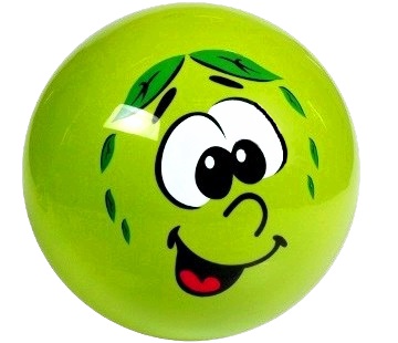 24 cm VEĽKÁ GUMOVÁ FAREBNÁ loptička DO HRY SMILE 4093