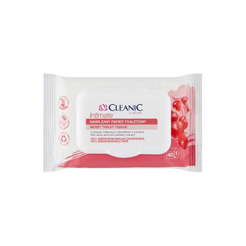CLEANIC Vlhčený toaletný papier INTIMATE, 40 ks