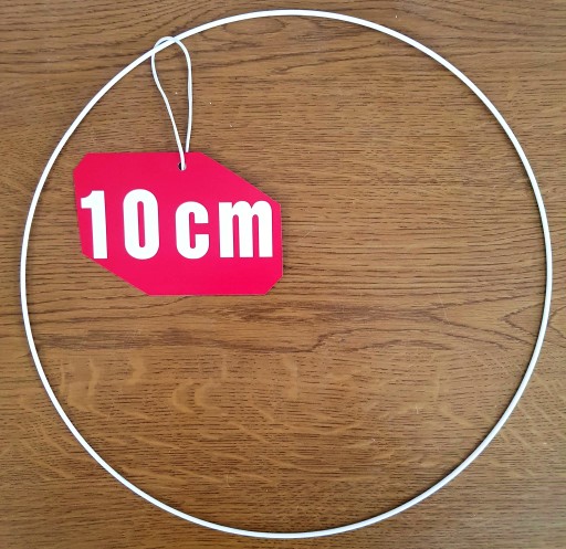 Prsteň lapač snov BIELY 10 cm