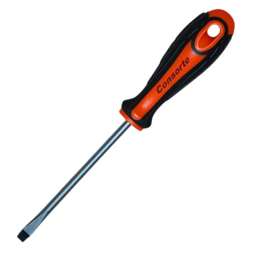 CONSORTE plochý skrutkovač, ERGONOMICKÁ PREMIUM RUKOVÄŤ, 5x100 mm