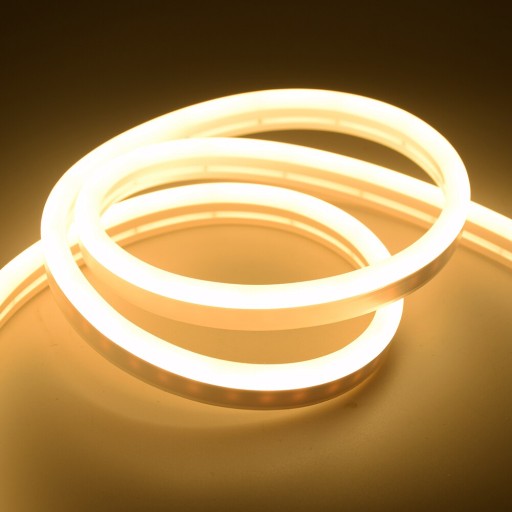 Neon FLEX LED 8x16mm 12V TEPLÁ BIELA 1m