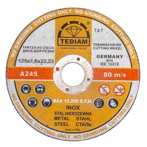 Rezný kotúč na neželezné kovy 125x1,6x22,23