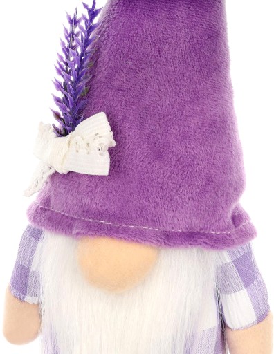 TRPASLÍK ZAJÍČIK GNOME FIALOVÝ MATERIÁL 20CM SASKA GARDEN