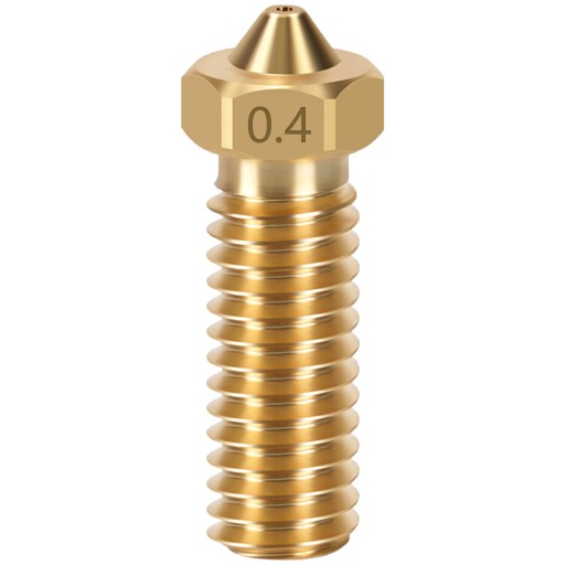 V6 VOLCANO NOZZLE MOSADZ 0,4 mm 1,75 mm M6 3D TLAČ