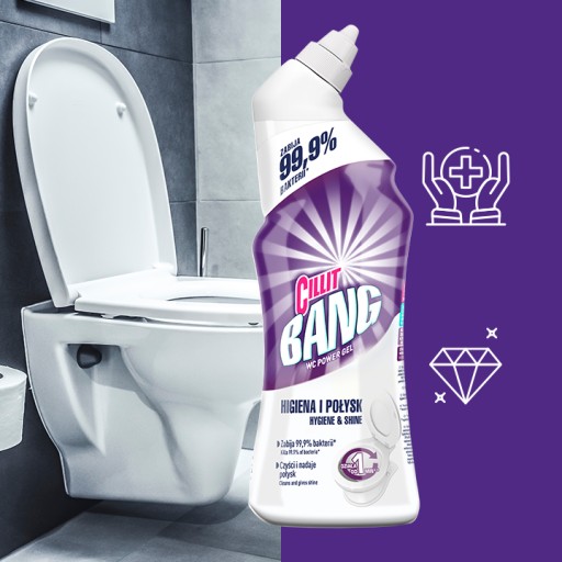 CILLIT BANG TOALETNÝ GÉL SILNÁ DEZINFEKCIA 750ML