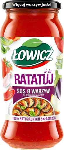 Łowicz omáčka 8 stredomorská zelenina v tégliku 500g