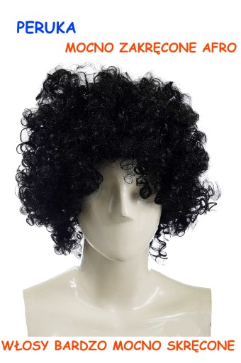 AFRO Parochňa, ČIERNE KUČERVENÉ VLASY, KUČERE E1278 EMAJ