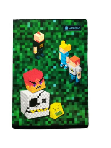 A4/32K mriežka MINECRAFT NOTEBOOKU