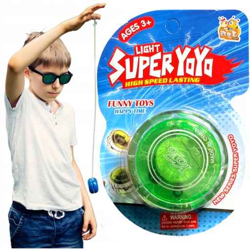JOJO YOYO SVIETIACA LED HRAČKA 4 FAREBNÉ VZORY PRE DETI DARČEK