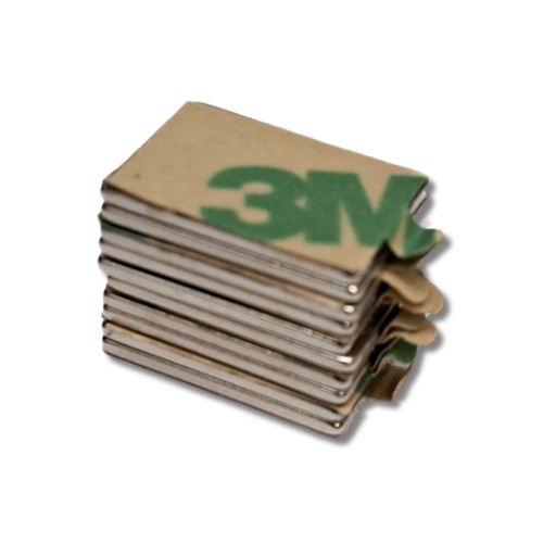 Neodymový magnet 15x10x1 N38 s 3M lepiacou páskou Strong