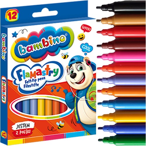 Fixky, fixky, fixky - BAMBINO, 12 farieb. MAJEWSKI