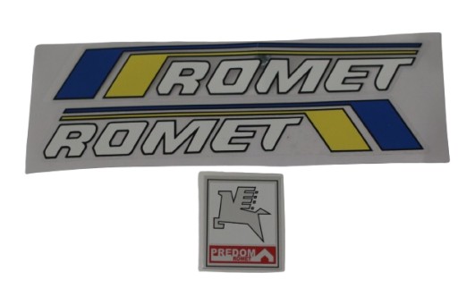 NÁLEPKY ROMET NÁLEPKA NA MOTOROVÝ BICYKEL M1 M2 M3 VZOR MALÝ + STRIEBORNÝ PEGASUS