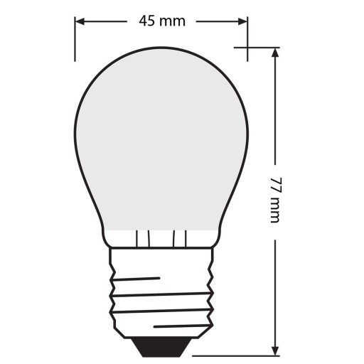 LED žiarovka SMALL BALL E27 4W = 40W 2700K OSRAM
