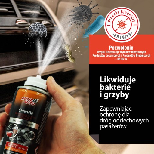 Klimatizácia Moje Car námornícka modrá 150ml Čierna