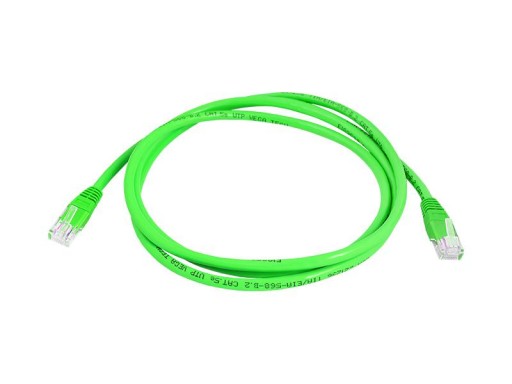 Kábel 8p8c RJ45 LAN modemová zástrčka, zelená, 0,5 m (0289)